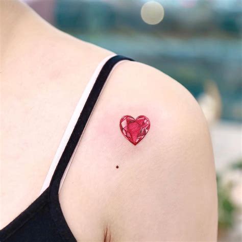 광주타투 Tattooist 시소🌷 on Instagram: “Ruby💓” Ruby Tattoo, Gem Tattoo, Power Tattoo, Heart Tattoo ...