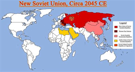 Map of the New USSR and Allies | History, Alternate history, World history