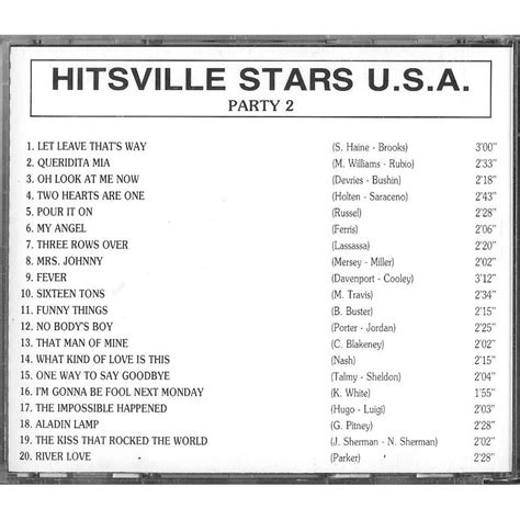 Hitsville - stars u.s.a. vol.2 (tirage - limited 002) by Hitsville ...