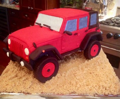 My latest cake...Jeep Wrangler chocolate w/chocolate buttercream! Mmmm ...