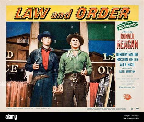 NICOL,POSTER, LAW AND ORDER, 1953 Stock Photo - Alamy