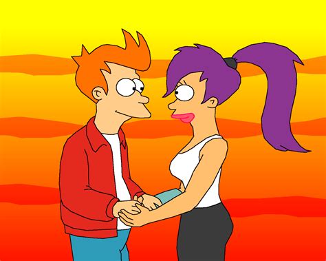 Leela and Fry - Futurama Wallpaper (40727785) - Fanpop