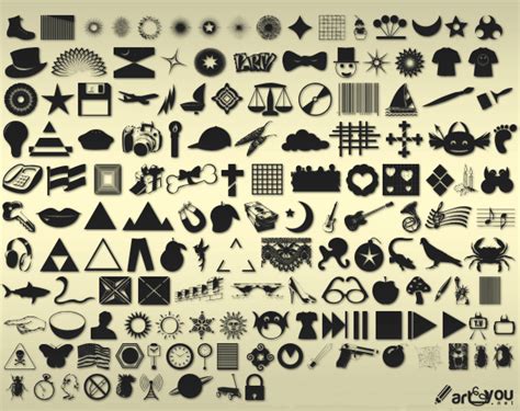 2500+ Free Custom Photoshop Shapes - Inspirationfeed