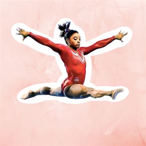 Simone Biles Stickers USA Gymnastics Stickers Olympics - Etsy