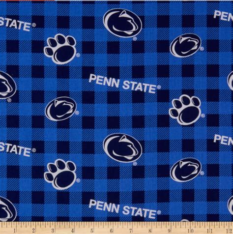 NCAA Penn State University Buffalo Plaid PS-1207 Cotton Fabric by the Yard - Etsy