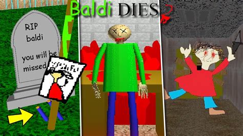 BALDI DIES 2!! PLAYTIME ACTUALLY KILLED BALDI?! - YouTube