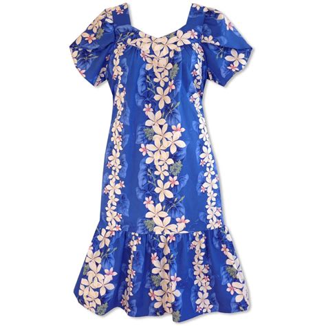 Kuule Blue Cotton Hawaiian Muumuu Dress | Muumuu dress, Dress, Hawaiian muumuu