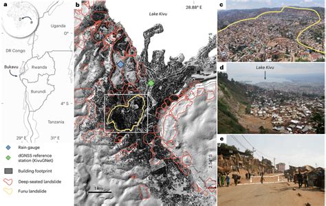 Landslides in the city of Bukavu a, Location of Bukavu, DR Congo. b,... | Download Scientific ...