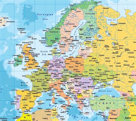 colorful map of europe download - Google Search | World map wallpaper, Europe map, World map