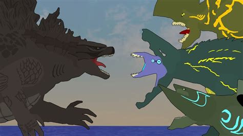 Godzilla vs Pacific Rim Kaijus | EPIC BATTLE | Monsterverse vs Pacific Rim Animation - YouTube