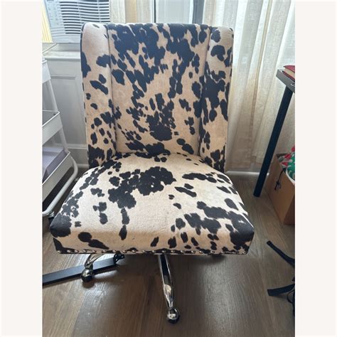 Cow Print Office Chair - AptDeco