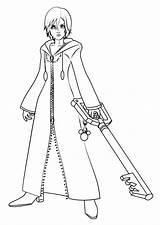 Terra From Kingdom Hearts sketch template