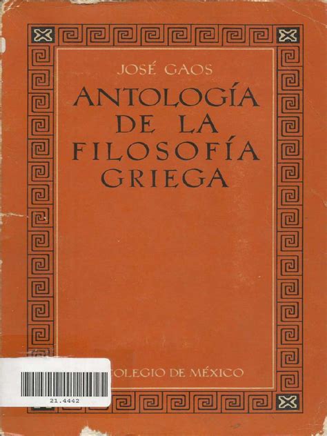 Gaos, José - Antología de la filosofía griega.pdf | Platón | Aristóteles