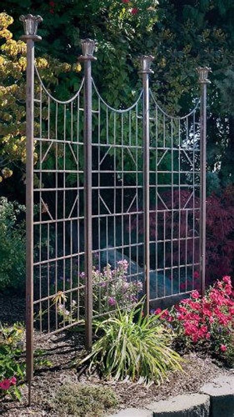 H Potter Metal Garden Trellis, Tall Large Indoor Outdoor Screen ...