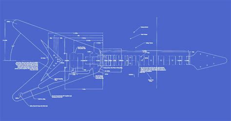 Gibson Flying V Guitar Templates | Electric Herald