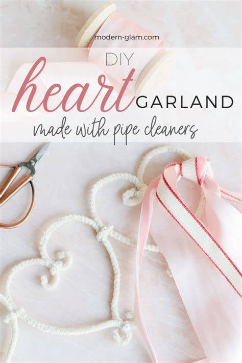 You will Love this DIY Valentine's Day Garland - Modern Glam