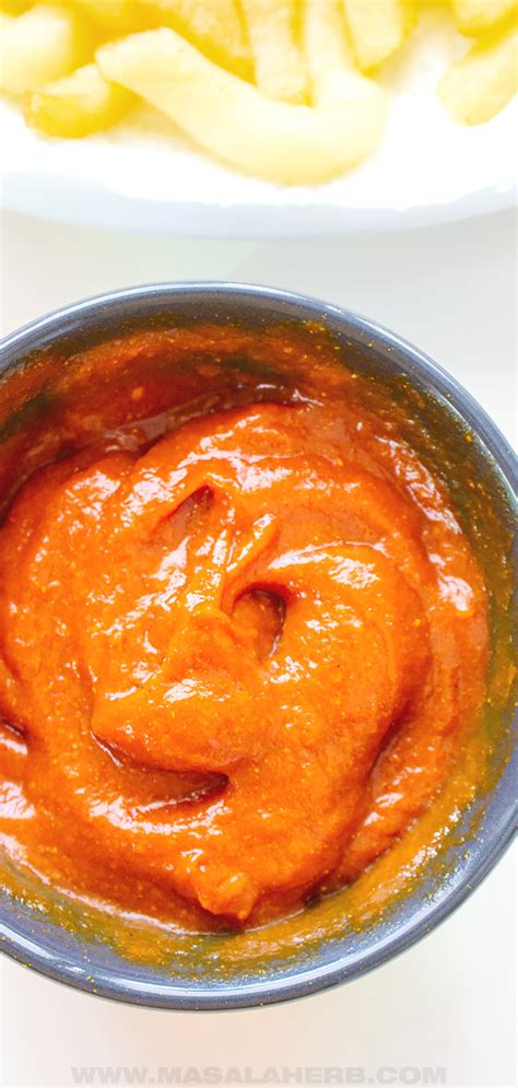 Quick Curry Ketchup Recipe (copycat) | MasalaHerb.com