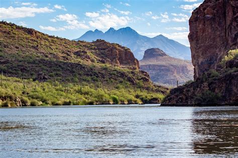 Four Peaks from Saguaro Lake. Today around 8am. : arizona