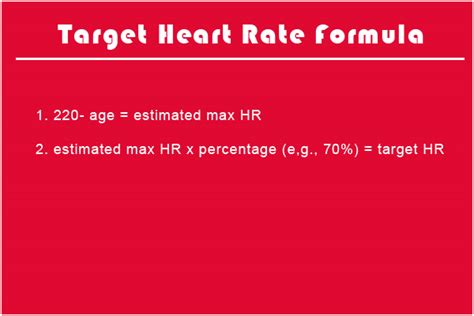 Target Heart Rate Formula