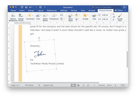 كيف يمكنني إضافة توقيع في مستند Microsoft Word