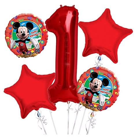 Mickey Mouse 1st Birthday Balloon Bouquet