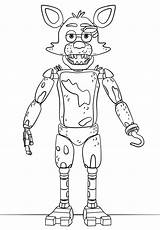 Five Nights At Freddys Characters Coloring Pages sketch template