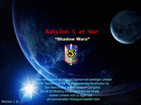 Babylon 5 at War "Shadow War" 1.8.2 Hotfix file - ModDB