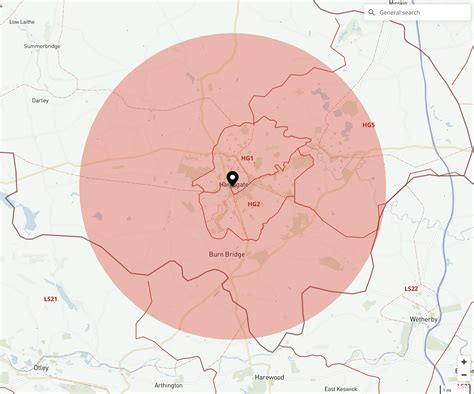 5 miles radius map – Maproom