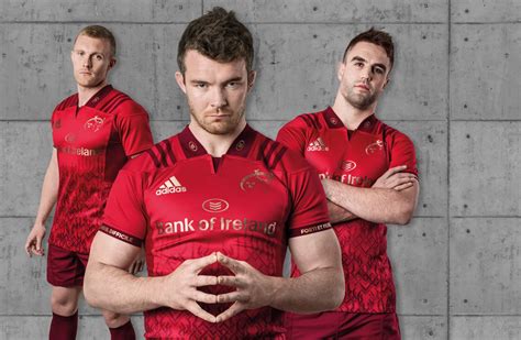 Munster today unveiled a stunning new red and gold home jersey for the 2017/18 season