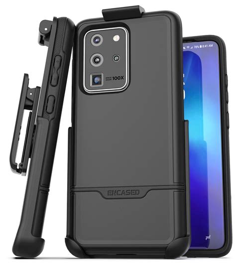 Galaxy S20 Ultra Rebel Case and Holster Black - Encased