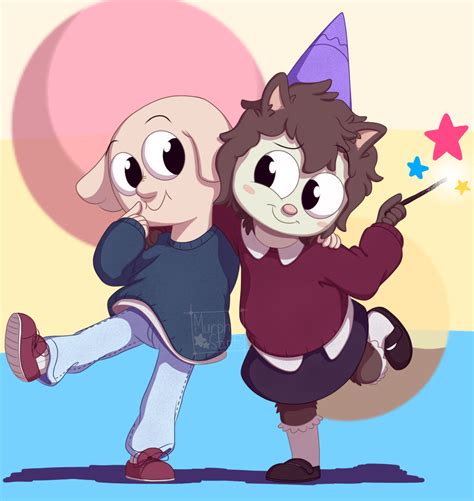 My First SCI Fanart of Oscar and Hedgehog. They're cute potatoes. : r/SummerCampIsland