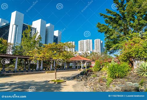 Sha Tin Park in Hong Kong, China Stock Photo - Image of outdoor, hill ...