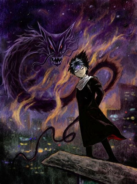 Hiei with the Dragon of the Darkness Flame | Shonen Jump | Pinterest | Black dragon, Art and ...