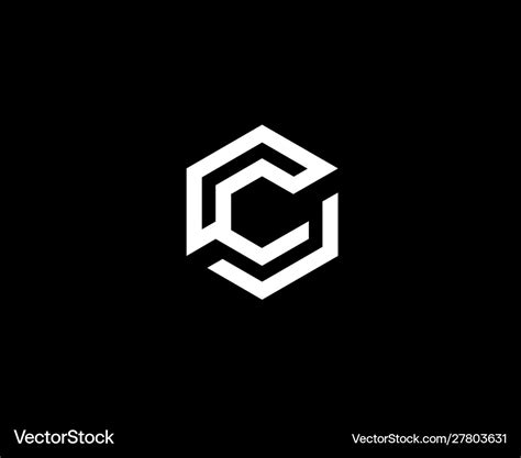 Abstract letter c logo icon design modern Vector Image