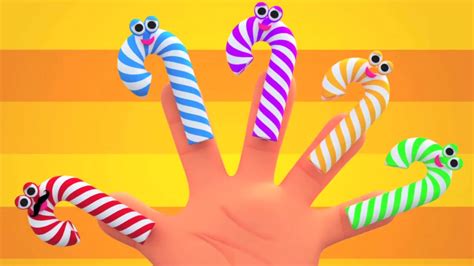 Candy Cane Finger Family | Nursery Rhymes | Kids Songs | Baby Videos ...