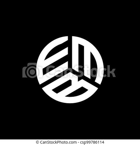 Emb letter logo design on white background. emb creative initials letter logo concept. emb ...