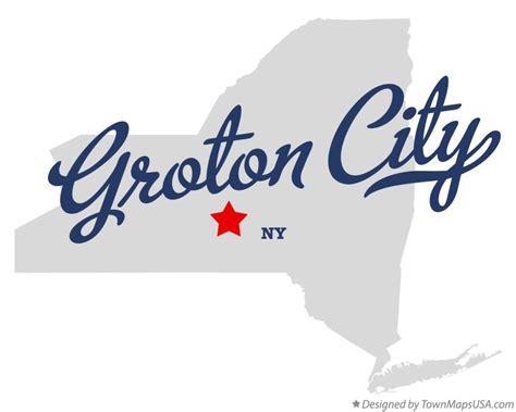 Map of Groton City, NY, New York