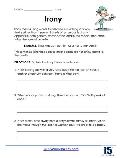 Figurative Language Worksheets - 15 Worksheets.com