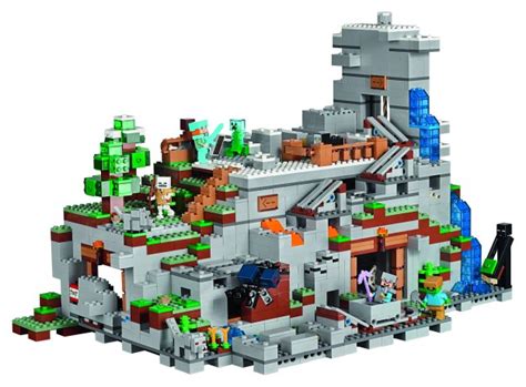 Largest ever LEGO Minecraft set announced: 21137 The Mountain Cave ...