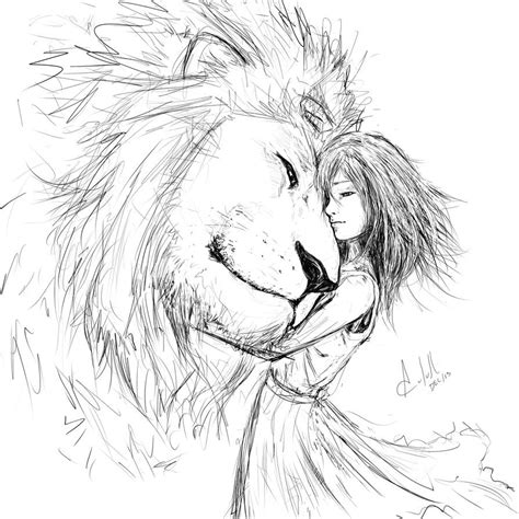 Sketching The Lion and the Girl by ACutulli on DeviantArt