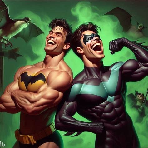 Releasing laughing gas in the Batcave by TicklesMan on DeviantArt