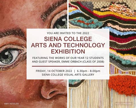 Annual Arts and Technology Exhibition on Friday, 14… | Siena College