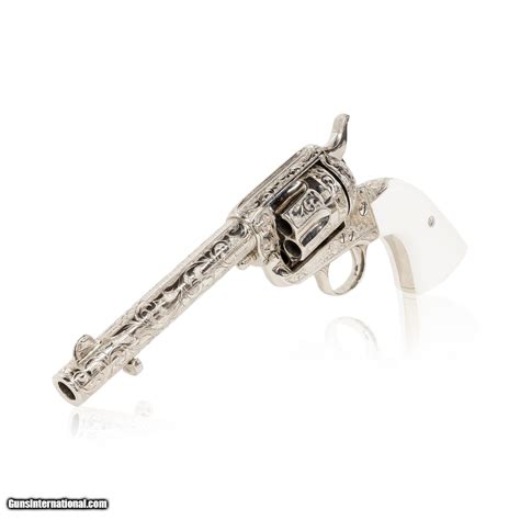 Engraved Colt Single Action Army Revolver for sale