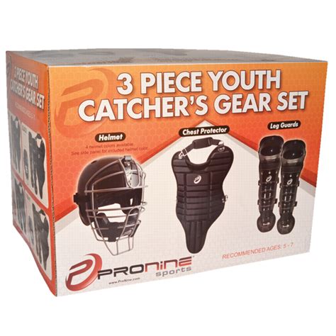 Three Piece Youth Catcher's Gear Set (contains CH1SZ, CP11 & LG11 ...