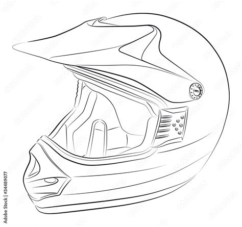 Bike Helmet Drawing