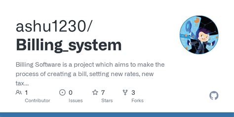 GitHub - ashu1230/Billing_system: Billing Software is a project which aims to make the process ...