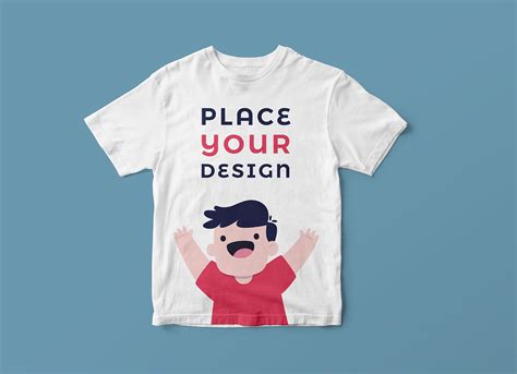 Free Short Sleeves Kids T-Shirt Mockup-PSD - Good Mockups