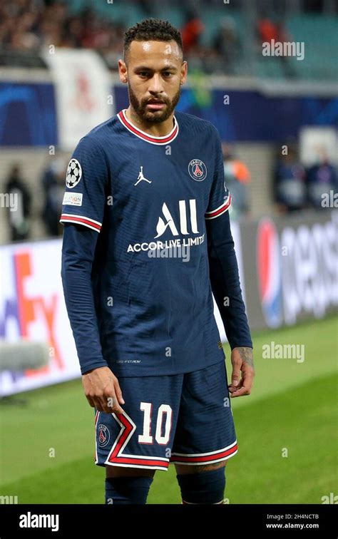 Neymar Jr of PSG during the UEFA Champions League, Group A football match between RB Leipzig and ...