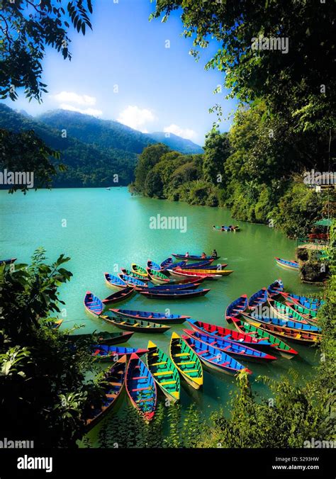 Lake Fewa, Pokhara, Nepal Stock Photo - Alamy