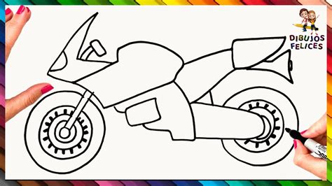 Cómo Dibujar Un Moto De Carreras Paso A Paso Y Fácil 🏍️ - YouTube